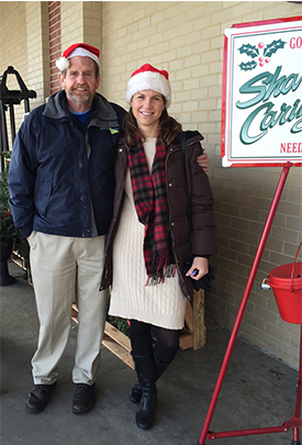 Jen & Pete from ServiceMaster NCR collecting donations for the Salvation Army