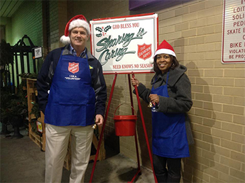Kelly-&-Dianne from ServiceMaster NCR Collecting Donations for the Salvation Army of Alexandria